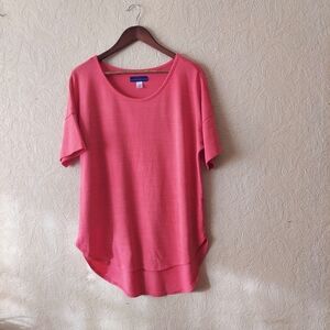 Simply Styled pink shirt sleeve tunic tee shirt Sz large